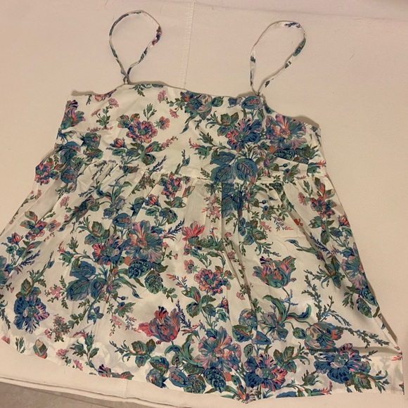 Jcrew Floral Babydoll Top - Picture 1 of 3